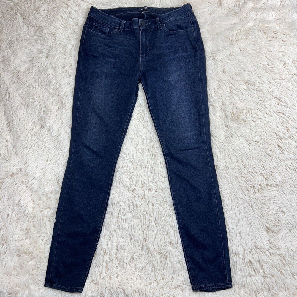 Paige Jeans Black Denim Stretch Verdugo Ultra Skinny Women Size 32 Made USA